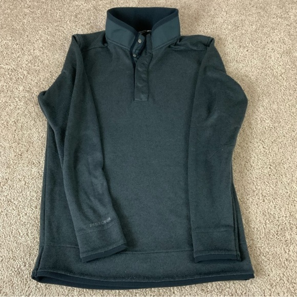 Under Armour Pullover Mens Small Gray 1/4 Button Sweater Coldgear Golf T1146 - Picture 2 of 8